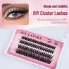 Natural Curly Clustered False Eyelashes for Manga Eyes - Large Capacity