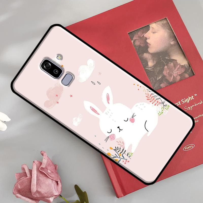 Мультяшный кролик Чехол для Samsung Galaxy J4 J6 Plus A6 A8 A7 A9 J8 2018 A3 A5 J1 J3 J7 J5 2016 2017 Чехол