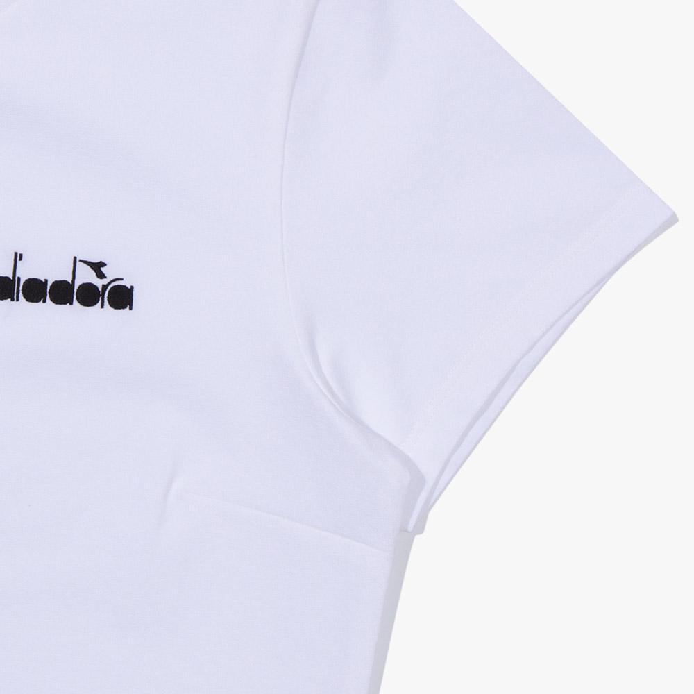 Diadora Женская футболка с коротким рукавом и плиссировкой Ermina, цвет вне белого