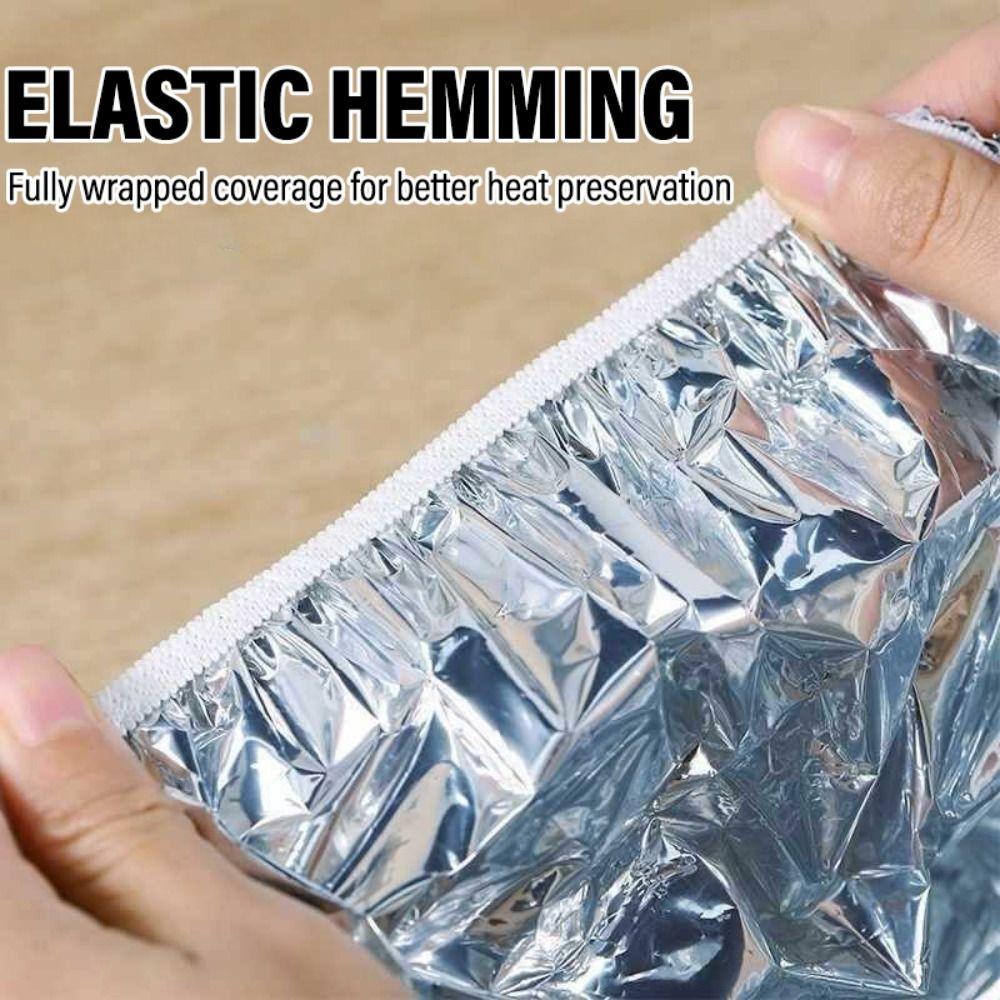 10/20Pcs Reusable Aluminum Foil Covers Thickened Food Covers Food Storage Covers Kitchen Storage