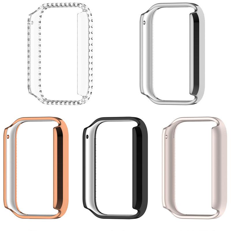 Для Xiaomi Mi Band 9Pro PC Shell Модный защитный чехол с бриллиантами Xiaomi band 9pro Защитный чехол-бампер