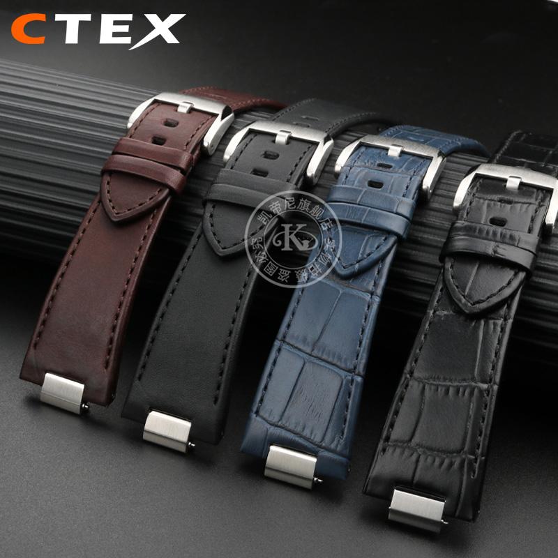 Для Tissot 1853 Серия PRX T137.410A T137407A Кожаный Ремешок для Часов T137 Аксессуары Водонепроницаемый Мужской Интерфейс 12 мм Для Мужчин