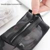 1Pc Travel Mesh Cosmetic Bag Zipper Makeup Bag For Women Wash Toiletry Bag Makeup Organizer Portable Storage Pouch