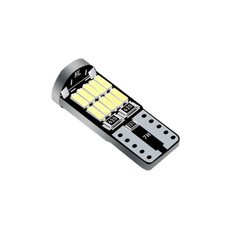 10 шт. T10 W5W 194 501 светодиодный Canbus без ошибок салонный свет автомобиля T10 26 SMD 4014 чип чистый белый подсветка приборов B