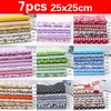 7pcs Scrapbook Sewing Crafts Cotton Fabric Bundle Handcrafts Patchwork Handmade Quilting Diy