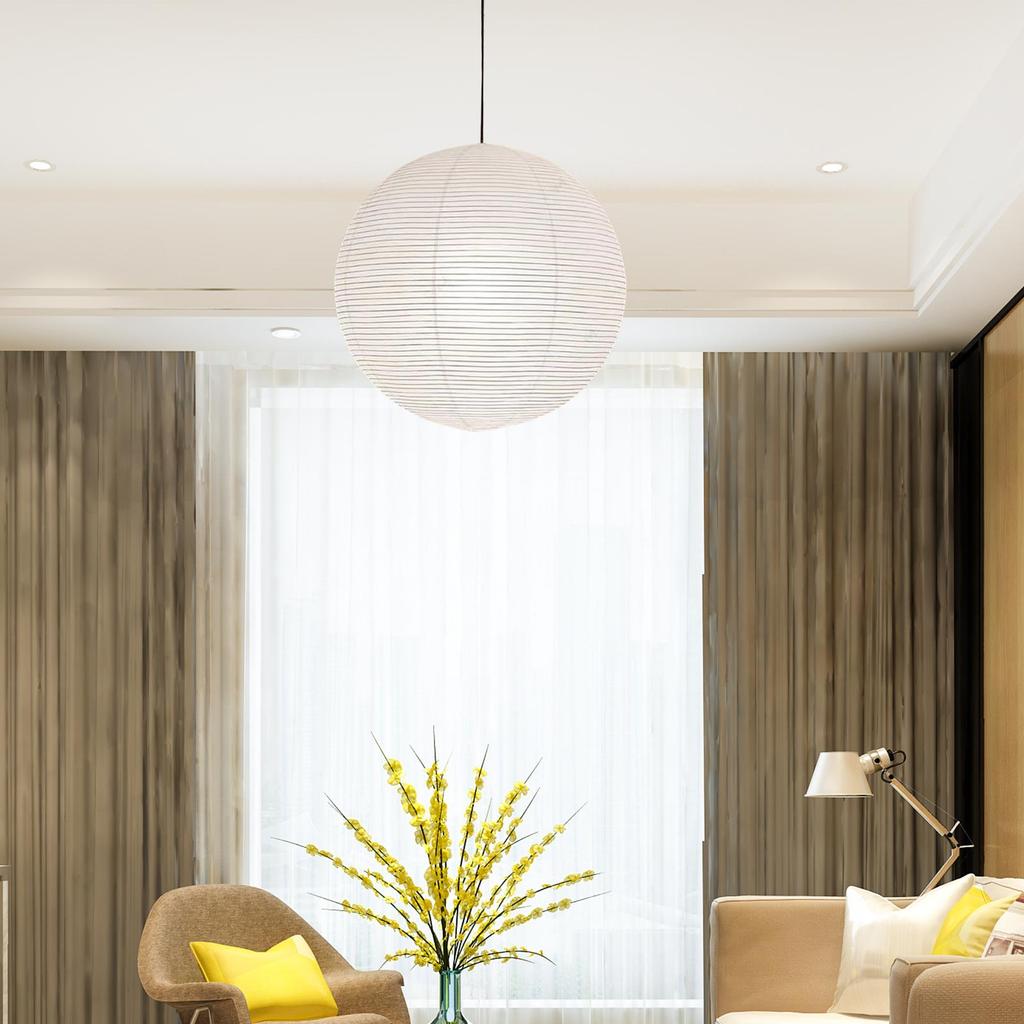 Классический круглый бумажный абажур, потолочный светильник, подвесной светильник, чехол для лампы для украшения отеля, кафе, ресторана, фермерского дома