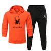 2025 Classic Leisure Set Autumn New Spider Personalized Pattern Printed Hoodie Set