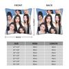 Подушка с принтом группы Babymonsters в стиле K-pop, чехол для подушки из ткани, декоративная наволочка для диванной подушки, квадратная 40x40 см