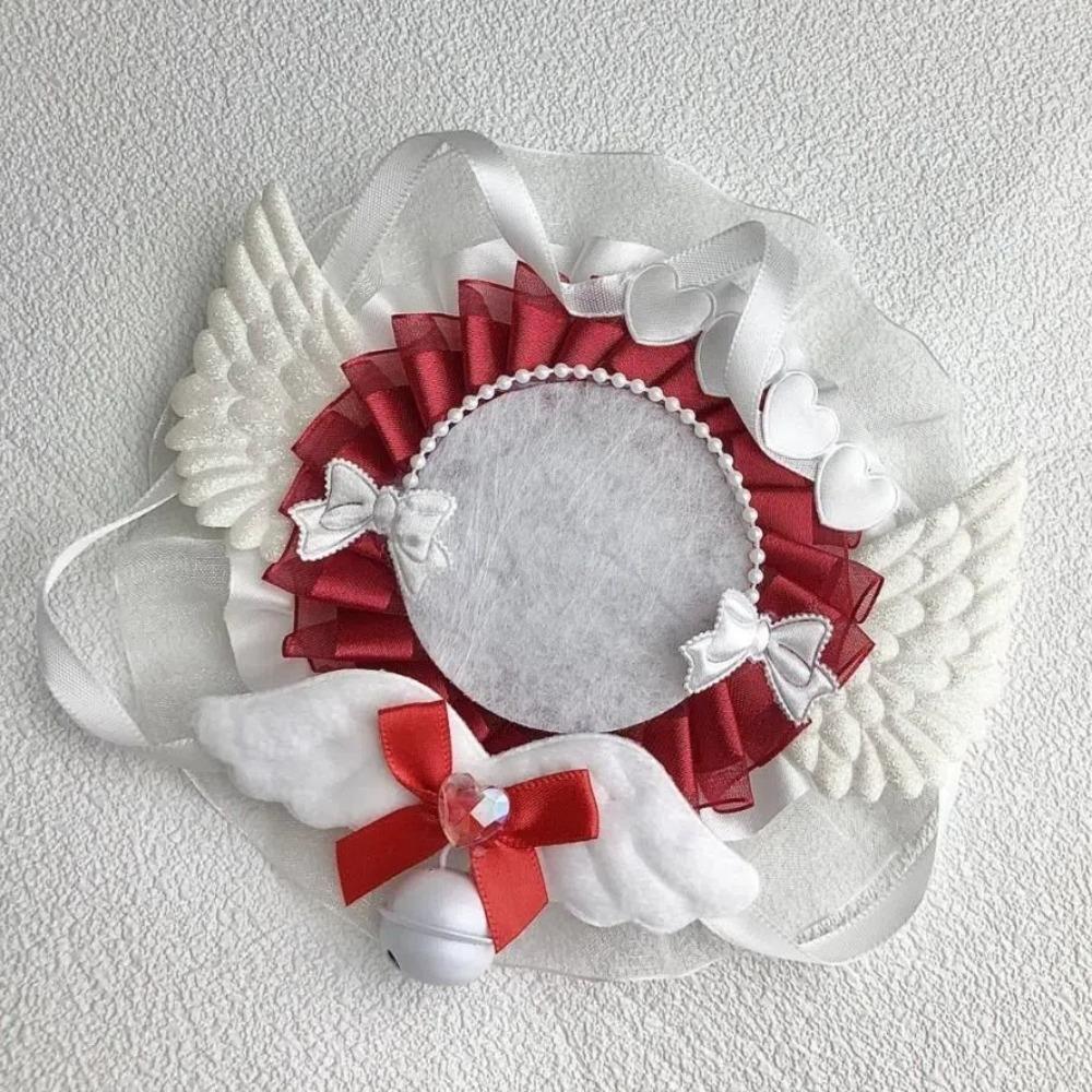 Lovely Lace Magnetic Anime Badge Holder Heart Bear Pins Display Base Bell Bow Ornate Ribbon Badge Flower Ita Bag Accessories