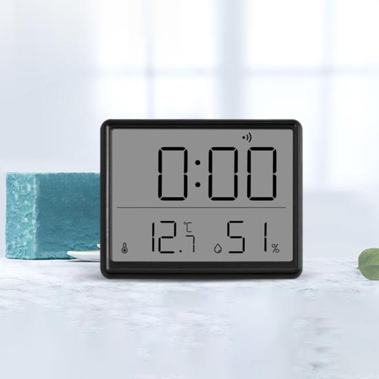 ЖК-цифровой будильник, современный легко читаемый дисплей влажности и температуры, многофункциональный термометр, гигрометр, настольные часы, подарок на день рождения