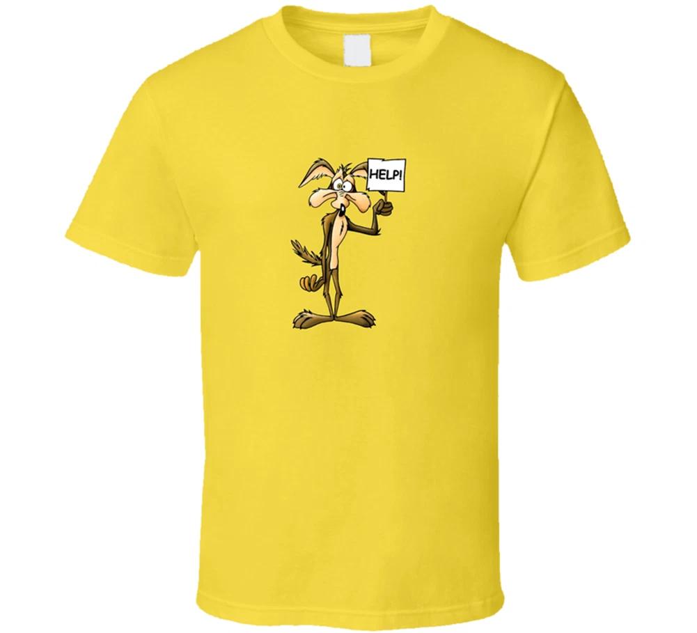 Help Wiley Coyote Cartoon Funny T Shirt Tee Gift New