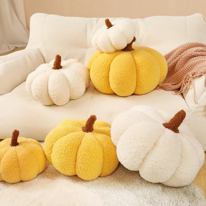 1pc 20CM Cute Soft Pumpkin Plush Toys Lovely Stuffed Soft Plant Bedroom Decoration Sleeping Cushion Soothing Pillow for Kids