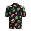 Men Shirt Banana Pattern Single-breasted Summer Hawaiian Buttons Shirt for Party