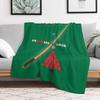 Snooker Lover design showing the balls on a snooker table. Throw Blanket Warm Plush Fuzzy Blanket for Living Room