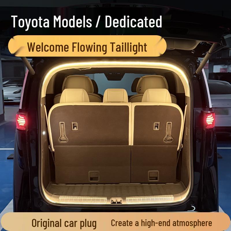 Toyota ESTIMA Светодиодная подсветка багажника и атмосферная динамическая приветственная подсветка задней двери
