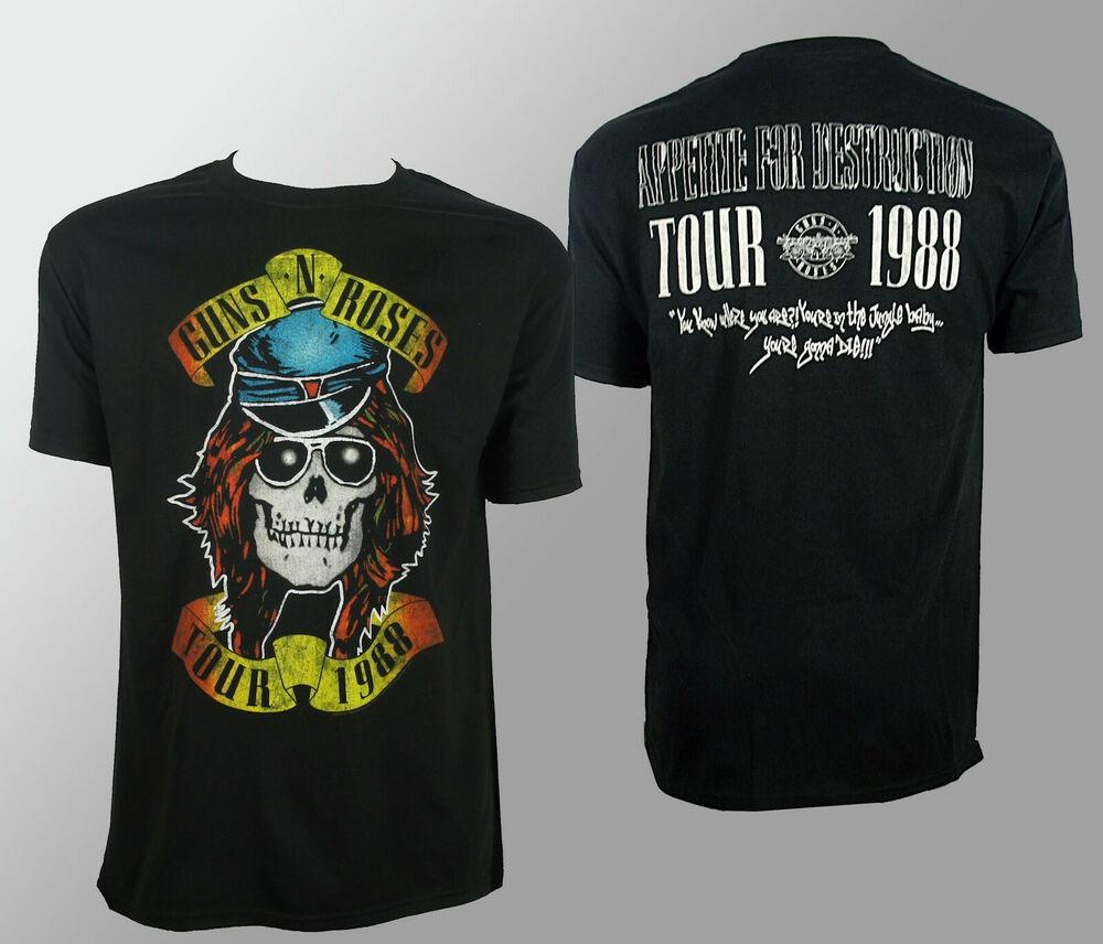 Футболка Authentic Guns N Roses Appetite Tour 1988 года