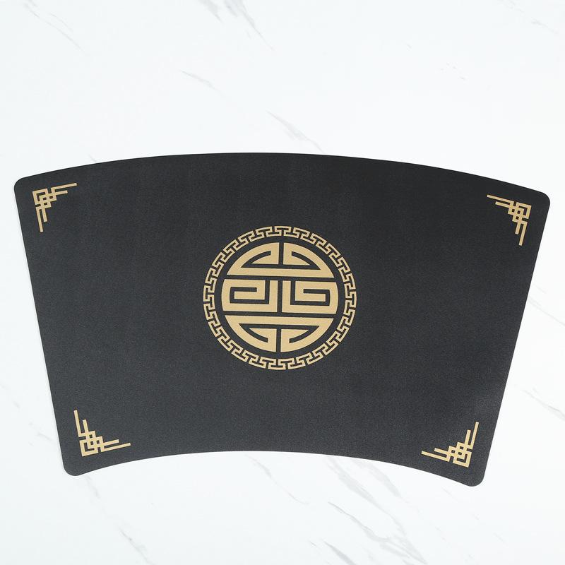 Placemat Household leather dining table mat Waterproof, oil-proof and thermal insulation Western food Hotel coaster Nordic style