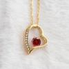 GemChic женское ожерелье с подвеской, женская мода, простой дизайн, смысл, подарок, циркониевый кулон в форме сердца, подарок на день рождения, Рождество, ювелирное изделие