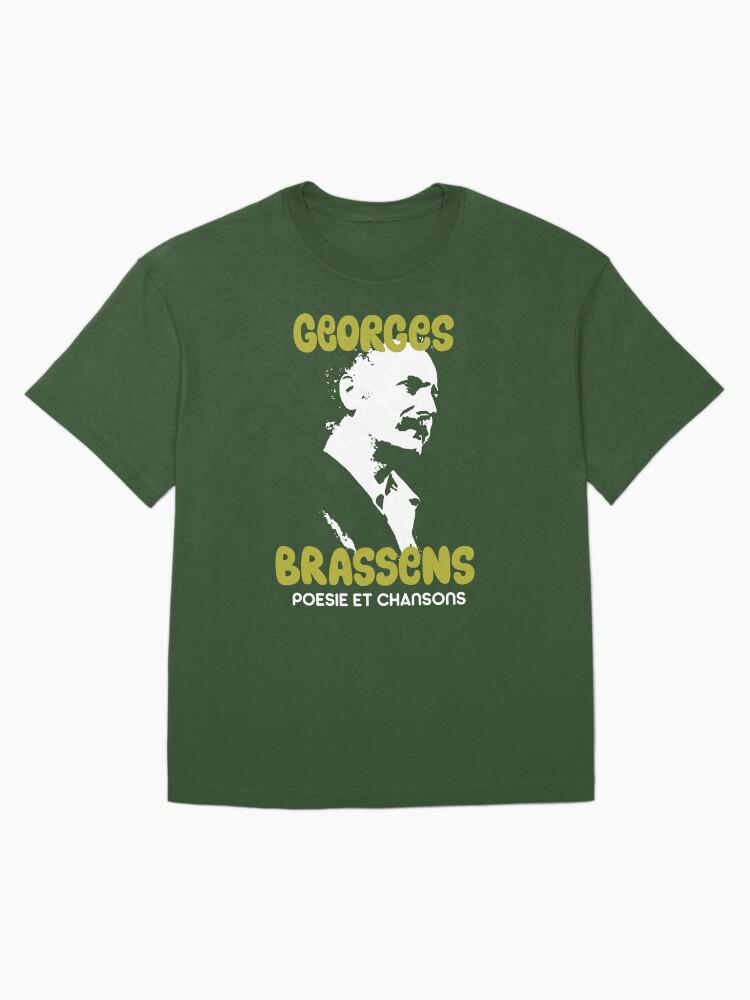 Georges Brassens Georges Brassens Tribute Design - Poetry et Chansons Oversized T-Shirt