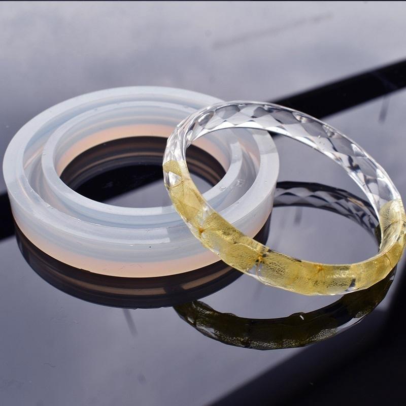 1шт DIY кристалл эпоксидной формы сухой цветок кристалл браслет плесень призматический браслет аксессуары