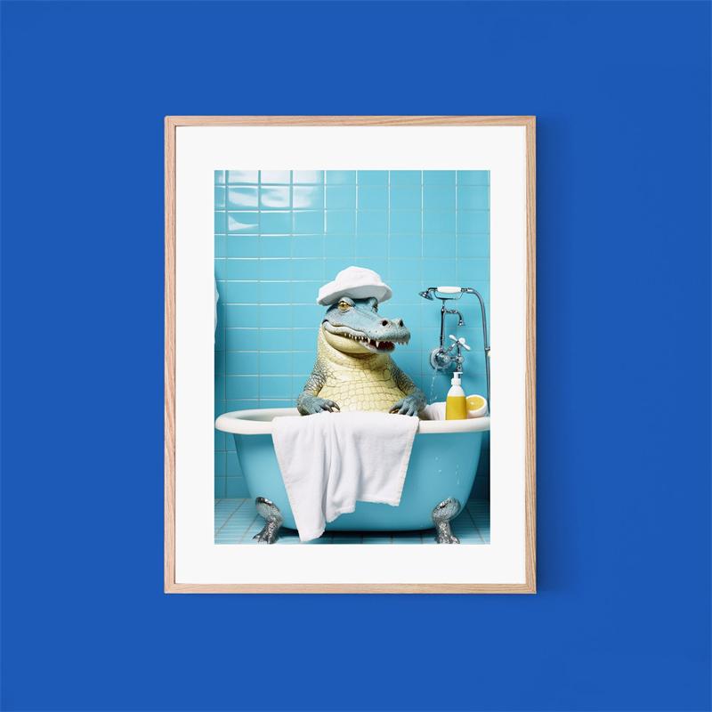 Поп-арт забавный плакат для чтения в туалете эстетика кошка капибара животные печать на холсте настенный художественный декор комнаты украшение для дома и ванной комнаты