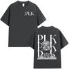 Rapper PLK portrait graphics  music Tshirt Unisex Women  2026 New Summer Hip hop unisex ventilate Short sleeve shirt fan gifts