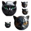 1/2Pcs Black Cat Stone Sculpture Carved Healing Stone Cat Head Figurine Statue Home Office Desktop Decoration Ornament