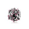 Fashion Pink Hope Charm Beads Suitable For Bracelets And Necklaces Romantic Heart Shape Women Jewelry