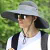 Sun Hat Men Fishing Outdoor Large Hat Brim Fisherman Hat Waterproof Sun Hat Adult Mountaineering Sun