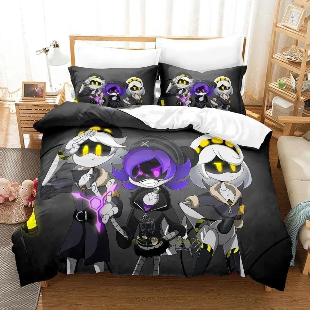Fashion 3D Printing Anime Murder Drones Bedding Set Cartoon Three-piece Set Adult Kid Bedroom Duvet Cover Sets Home Textiles