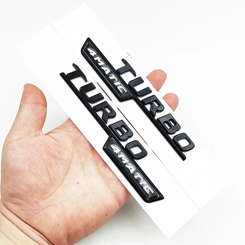 Gloss Black ABS Car Emblem Kit GLB35 AMG Turbo 4matic Letter Rear Star Sticker For Mercedes Benz GLB35 AMG X247 Accessories
