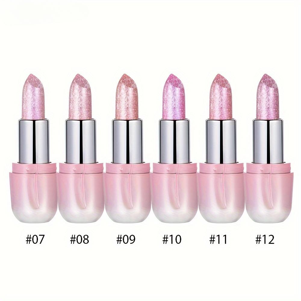 Shimmer Lipstick Набор из 6 мерцающих помад Shimmer Lipstick | Стойкая водостойкая высокопигментированная помада, сияющий финиш, для всех типов кожи, для взрослых, оранжевые и розовые тона