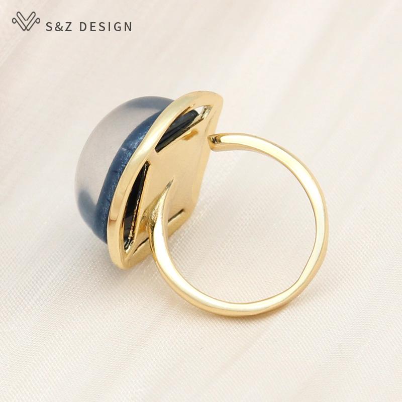 Модные квадратные кольца из смолы цвета шампанского, золотого цвета для женщин и девочек, свадебная вечеринка, простые индивидуальные ювелирные изделия, подарок