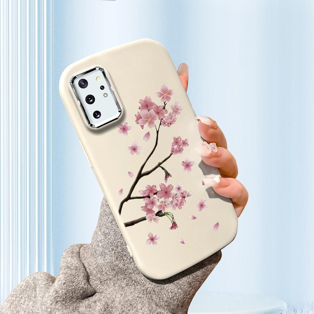 Сплошной цвет с серебряным краем линзы, жирный корпус, Мягкий ТПУ, жидкий силиконовый чехол, противоударный чехол для телефона для Xiaomi Redmi Samsung