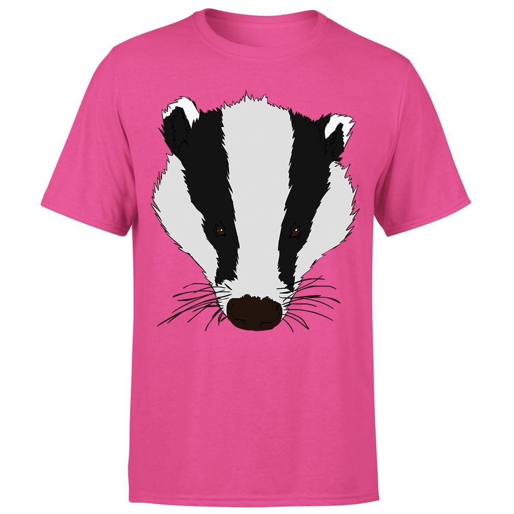Badger Animal Face Ani Mates Unisexs Funny Novelty TShirt OrP1A2