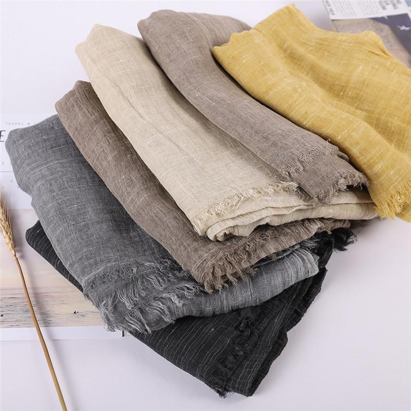 NEW Autumn New Cotton Pashmina Shawl Lady Wrap Warm Winter Scarves Solid Design Print Female Foulard Beach Stoles Scarf
