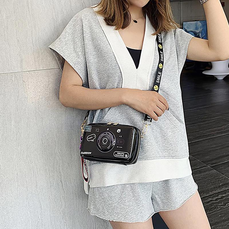 SCIONE Мини Сумка Через Плечо для Камеры 2025 Новая ПУ Расписная Милая Девичья Сумка Модная Личность Джокер Сумка Кроссбоди