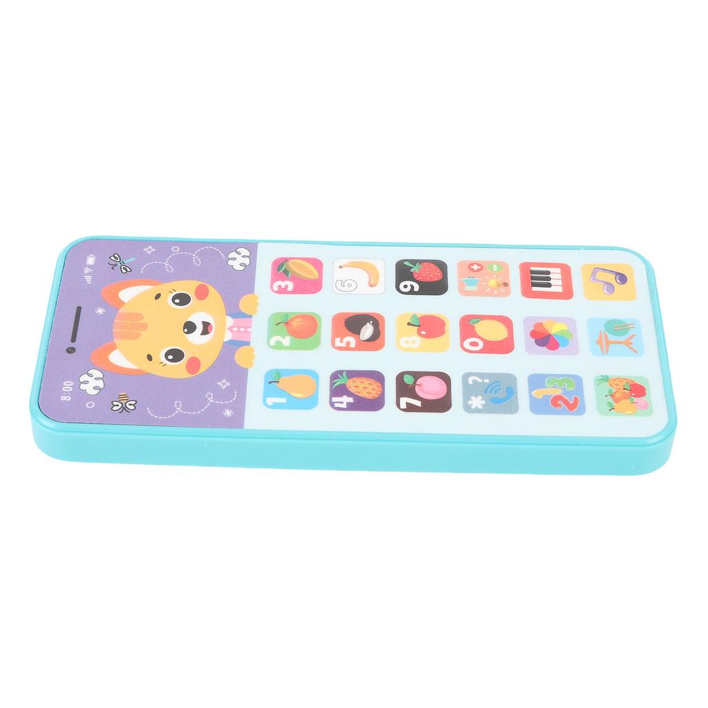 Детский игрушечный мобильный телефон Изучение английского языка Перезаряжаемый Имитированный Смартфон Игрушка для Развития Зеленый