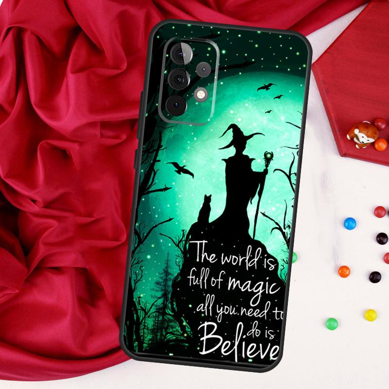 Магия ведьмы для Samsung Galaxy A55 A53 A33 A13 A35 A15 A36 A56 A26 A16 A22 A32 A52 A54 A34 A06 A05 Чехол