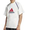 adidas Круглый вырез с надписью Удобная футболка с коротким рукавом для мужчин, топы белого цвета IM7840