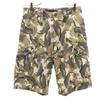 FUBU Camouflage Pattern Cargo Shorts L Beige THE COLLECTION Camouflage Men's Used