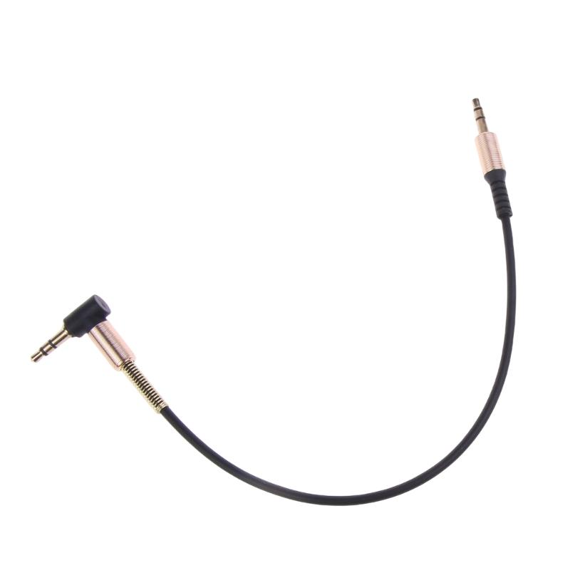 3.5mm Audio Cable, 90 Degree Right Angle 3-Conductor Stereo Aux Cable Cord 3.5mm Male to Male TRS-Cable Extension Line