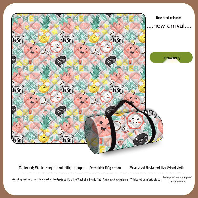 Waterproof Oxford Picnic Mat - Portable, Machine Washable, Perfect for Camping, Beach, Outdoor Activities