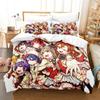 3D-мультфильмы LoveLive! Проект «Школьный идол» Комплекты постельного белья Пододеяльник с наволочкой Твин Полный комплект постельного белья Queen King Постельное белье
