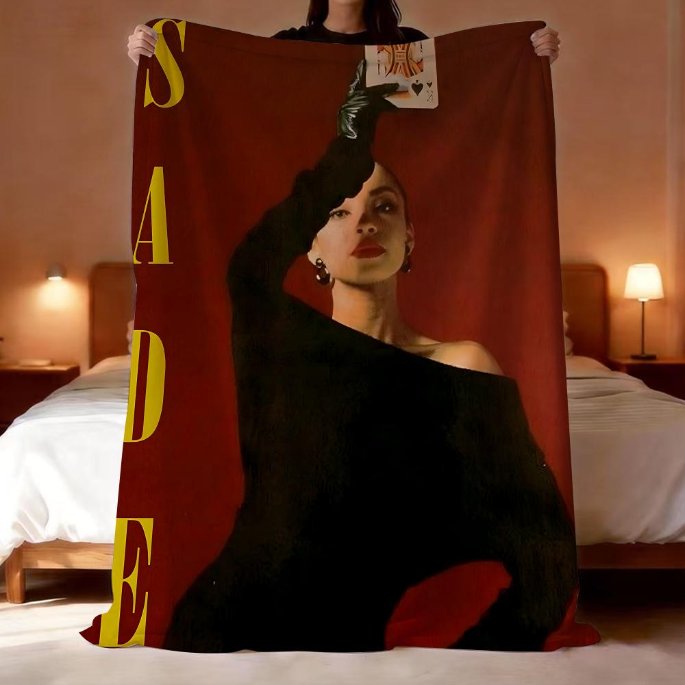 Singer sade band Throw Lightweight 240g Flannel Blanket Soft Skin-friendly for Summer Cooling