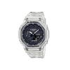 Casio Специальная коллекция GA2100 Кварцевый механизм Стальной ремешок Часы Унисекс Черный циферблат GA-2100SKE-7A(Часы1--)