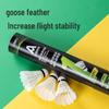 Deli Angnet Goose Feather Badminton Shuttlecocks (12-Pack)