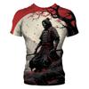 Judo Samurai 3d Printed Men's T-Shirt Fashion Personality Japanese Ninja Creative Fashion Trend Casual Short-Sleeved Top