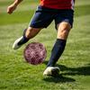1pc Pink Leopard Print Theme Soccer Ball Football, Size 5, Lightweight PVC, Outdoor Training Soccer Ball,Gift c65131