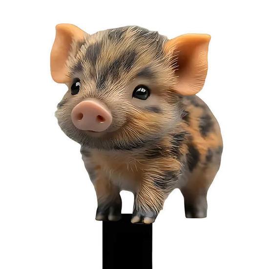 Знак для двора со свиньей 2D, мультяшная свинья, акриловая садовая вставка, уличное животное